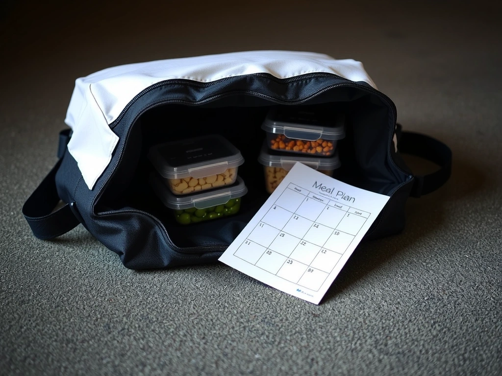 Připravená jídla v batohu na cestu